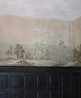 Wallpaper Mural Conservation: Whip Hill Museum